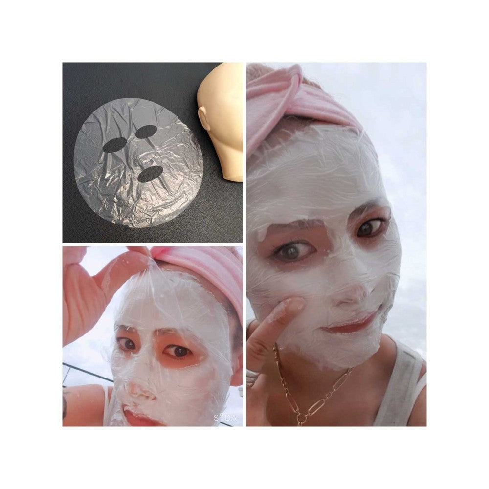 Korean Hydrating Sheet Mask 100 Pack - Moisturizing Face Masks with Vinyl Cover