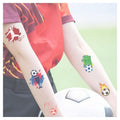 Korean World Cup Tattoo Stickers - Authentic K-Culture Soccer Fan Pack