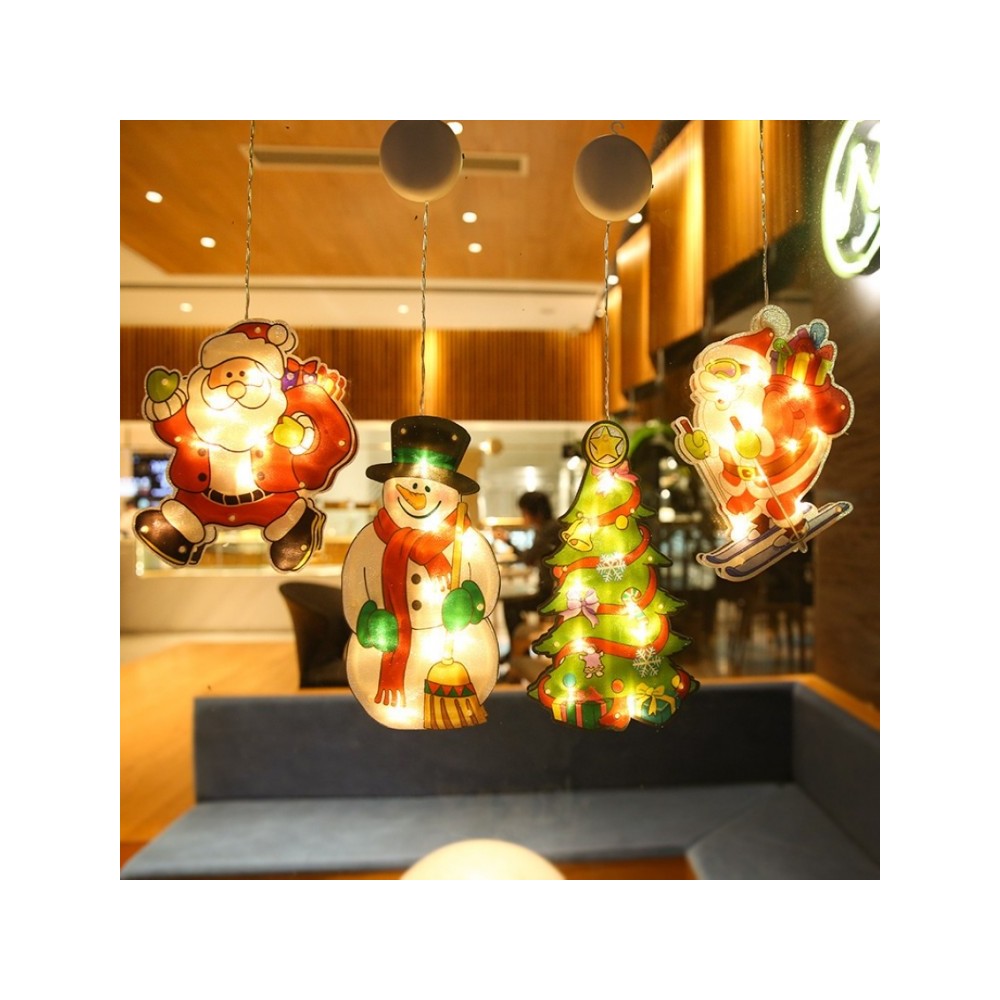 Christmas LED Window Light Pendant - Korean K-Home Decorative Hanging Ornament