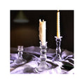 Crystal Glass Candle Holder - Authentic Korean Design for Weddings & Home Decor