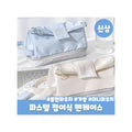 Pastel Button Pencil Case - Large Capacity Korean Stationery Organizer with Waterproof Design