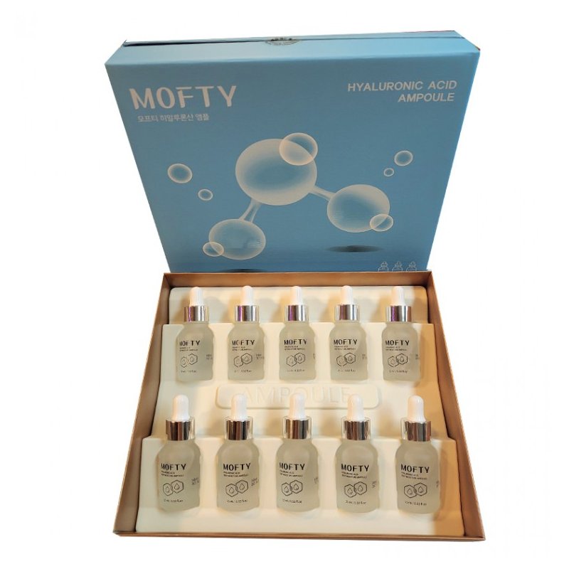 Hyaluronic Acid Ampoule Serum Set 10-Pack Korean Skincare - Whitening & Anti-Wrinkle