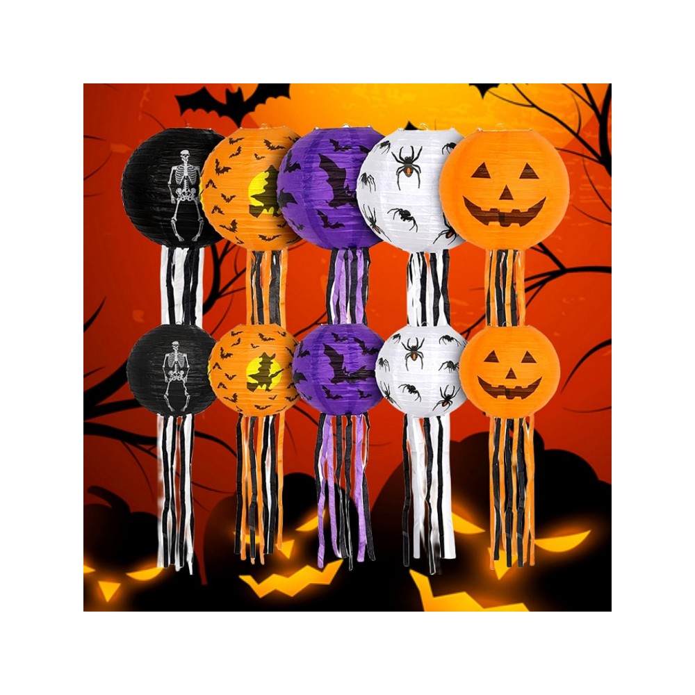Halloween Paper Decorations & Party Supplies - Korean-Made Mobile Garland