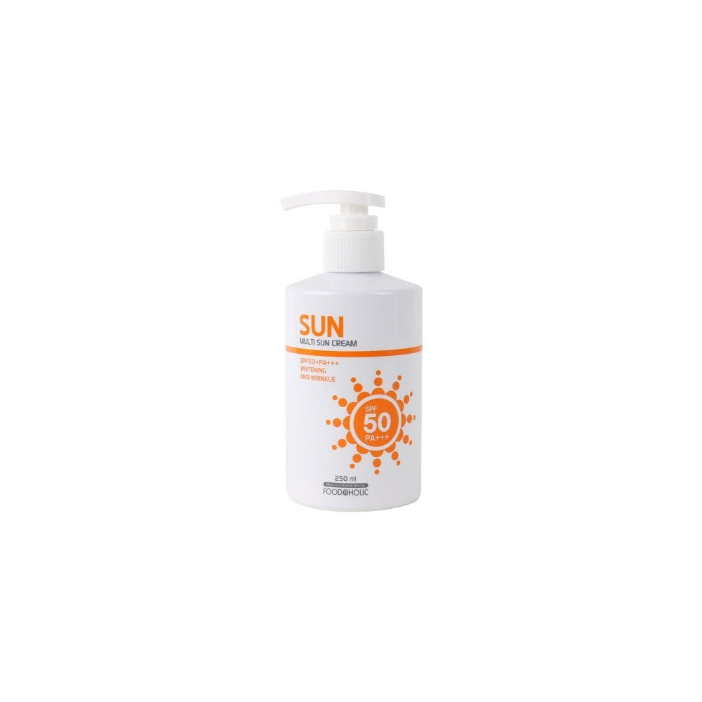 FoodAholic Multi-Sunscreen SPF50+ PA+++ Korean Beauty - 250ml Pump