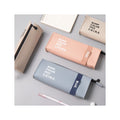 Premium Korean Leather Pen Case - Large Capacity Triangle Pencil Pouch