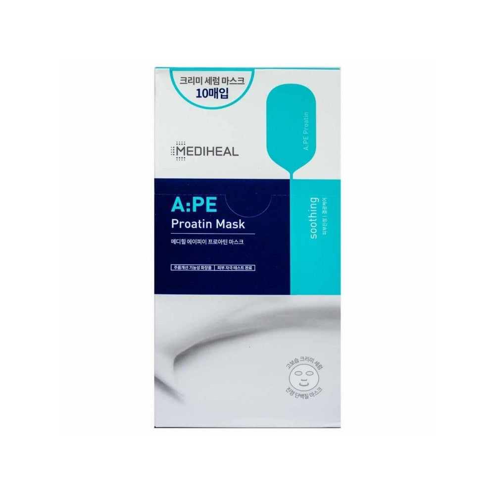 MEDIHEAL Aipe Proatin Mask Pack 10 Sheets - Korean Face Mask