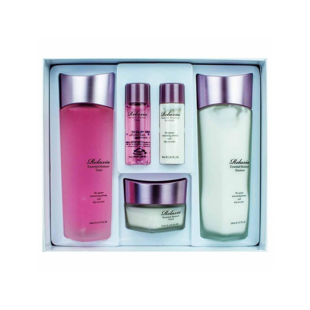 Relaxia Essential Korean Skincare Set - 3-Piece K-Beauty Collection