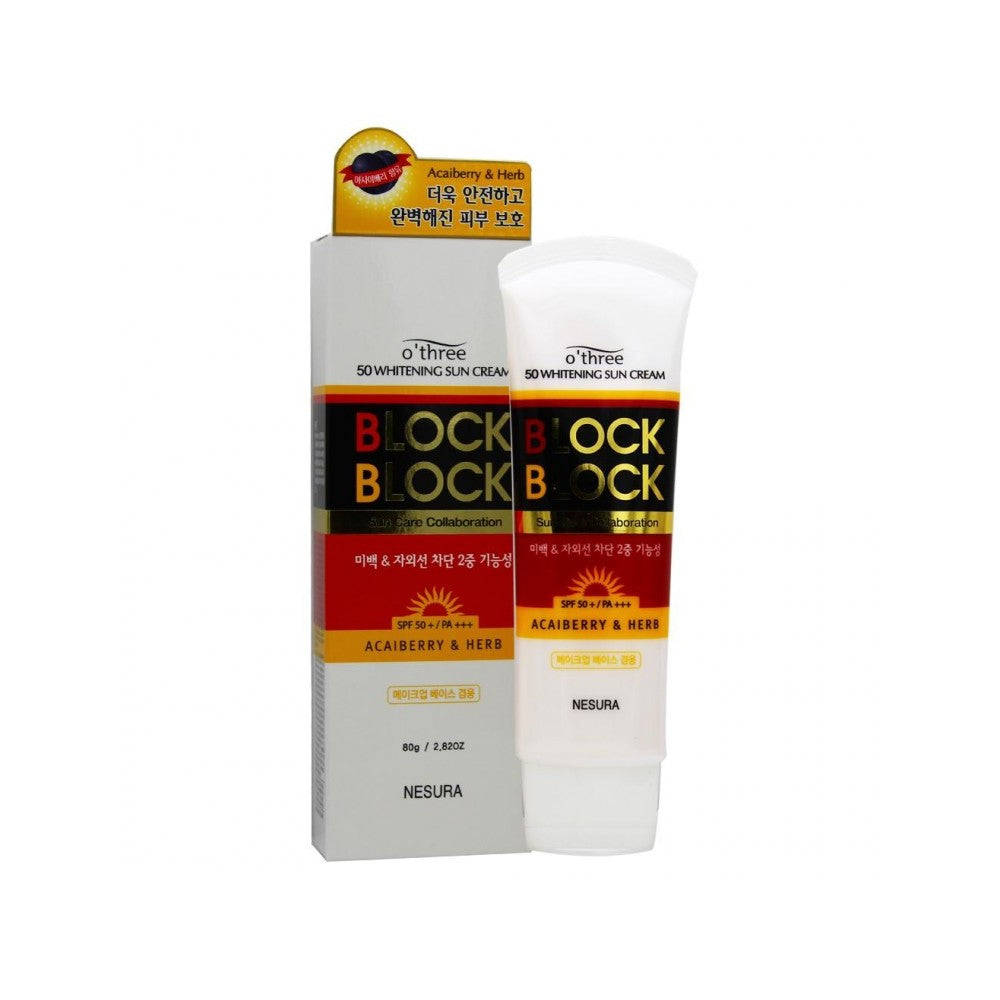Korean Whitening Sunscreen SPF 50+ PA+ | K-Beauty Face Sun Cream 80g
