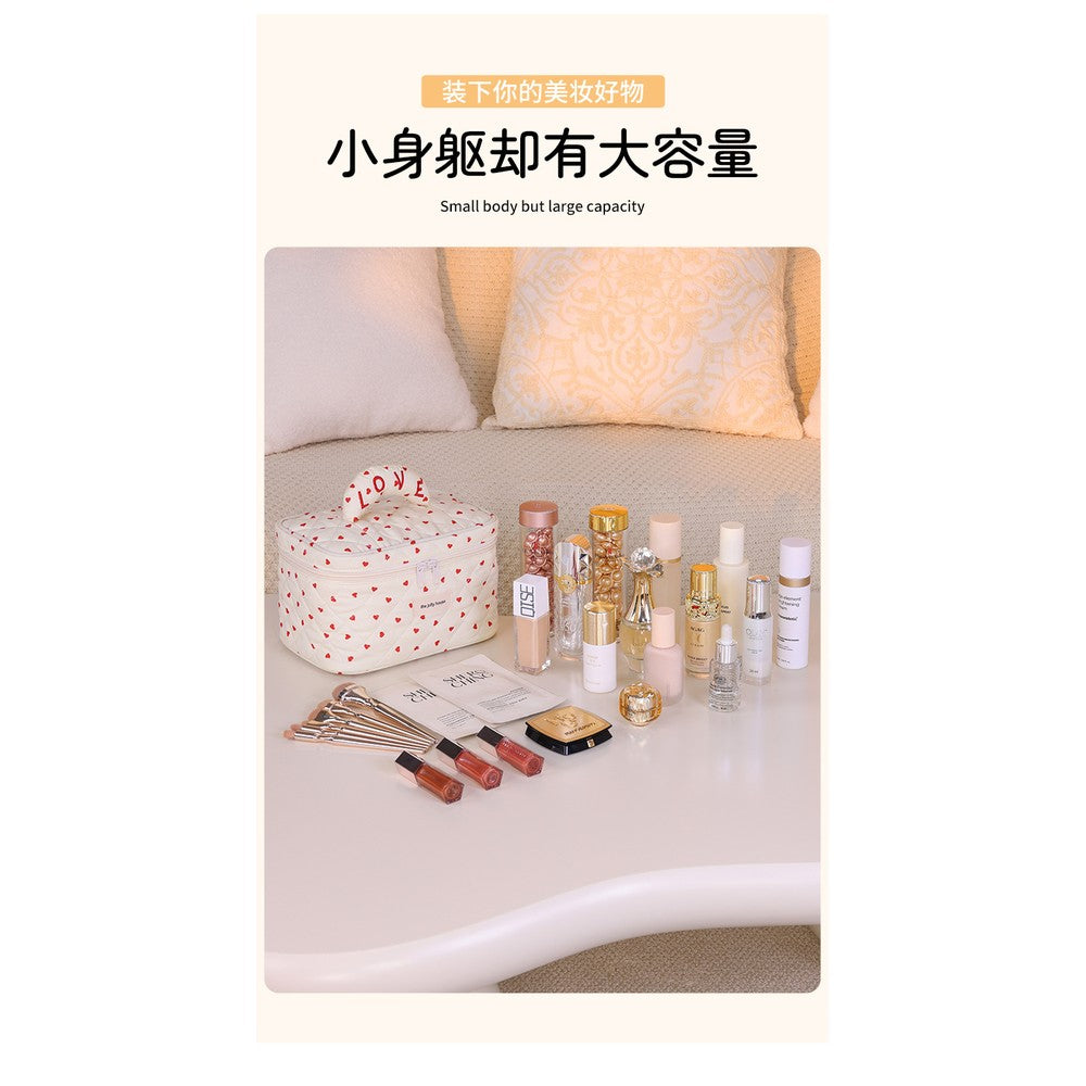 Korean Beauty Cosmetic Organizer Bag | Large Capacity Travel Makeup Storage
