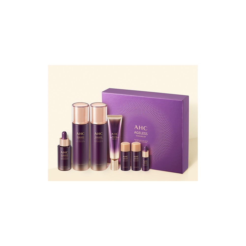 AHC Ageless Korean Skincare Set - K-Beauty Anti-Aging