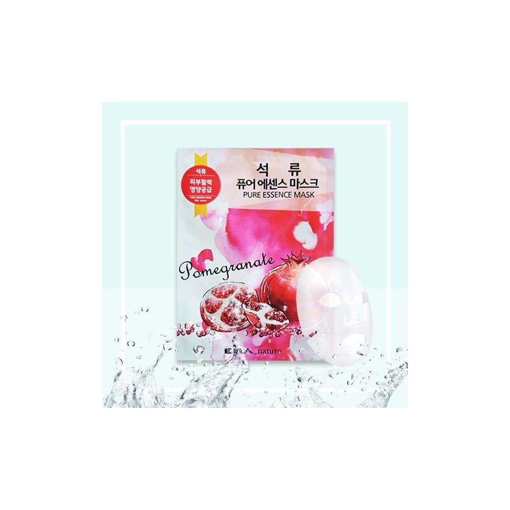 Korean Pomegranate Sheet Mask Pack - Hydrating Essence Facial Masks (10 Pack)