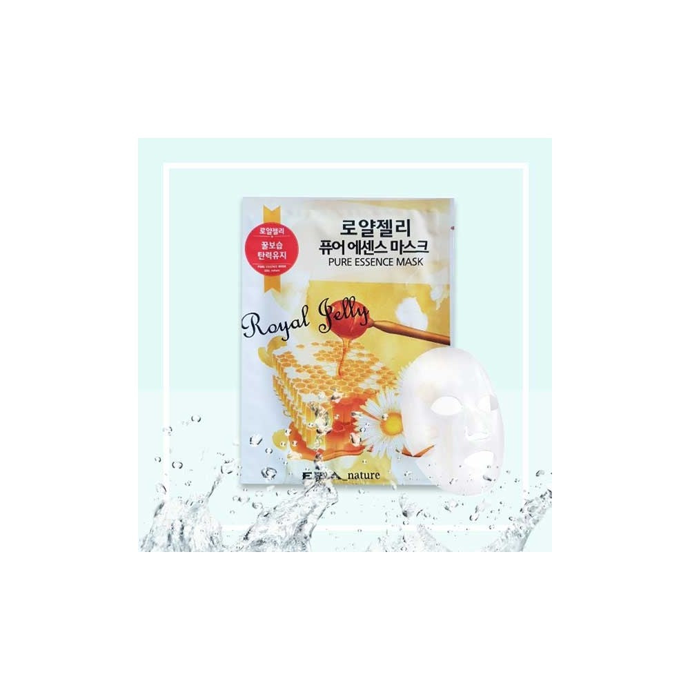 Royal Jelly Hydrating Sheet Mask Pack (10-Count) - Korean K-Beauty Moisturizing Face Masks