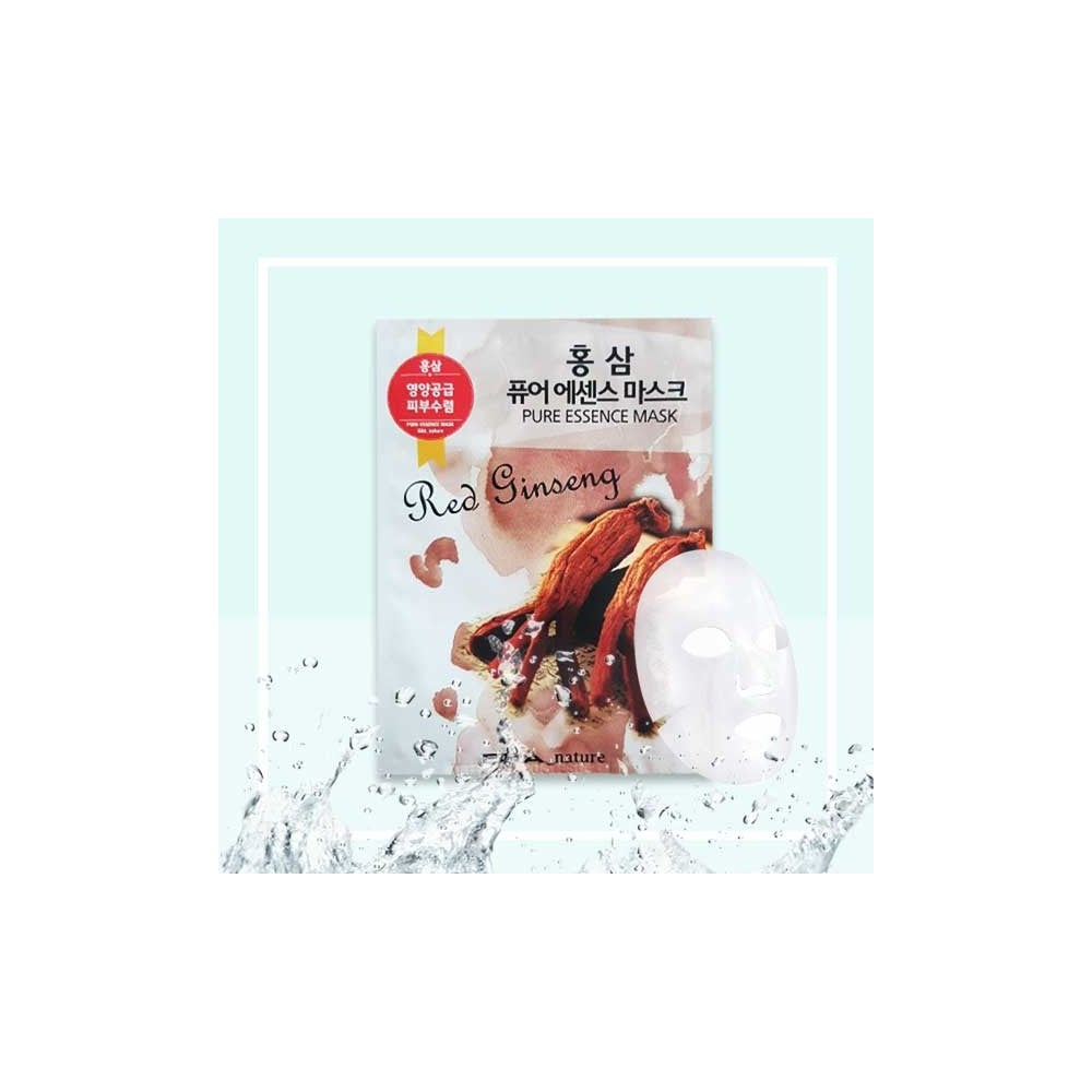 Korean Red Ginseng Sheet Mask 10-Pack - Hydrating Overnight Skincare