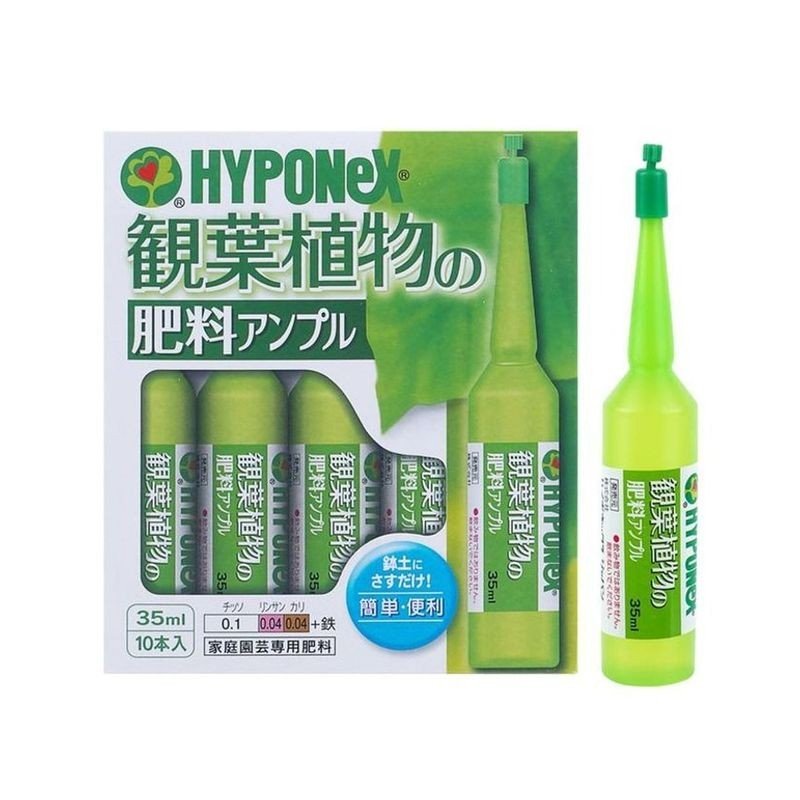 Hyponex Plant Food Ampoule 35ml (10-Pack) - Korean Plant Nutrient for Houseplants