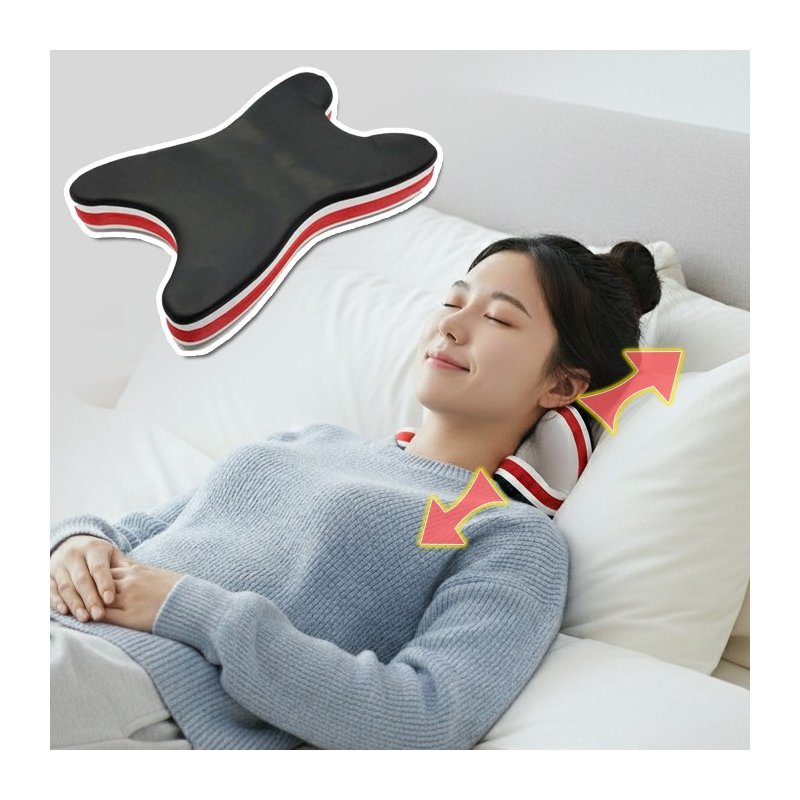 Cervical Neck Stretcher - Korean K-Health Comfort Neck Traction Device for Pain Relief