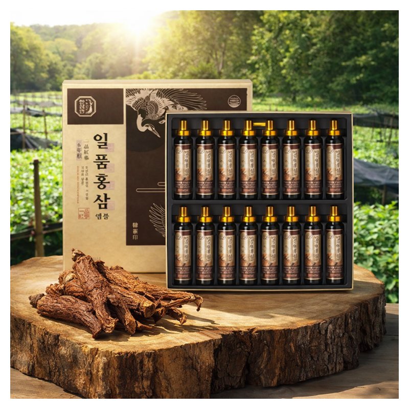 Premium Korean Red Ginseng Ampoule Gift Set - Authentic Nonggyeop Hồng Sâm Wellness Sticks
