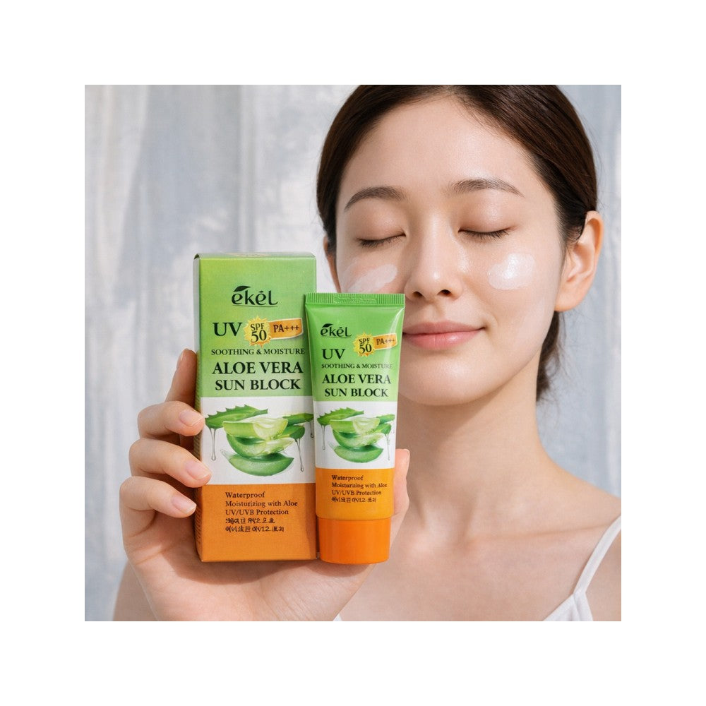 Korean Aloe Sunscreen SPF 50 PA+++ UV Protection Stick - Whitening K-Beauty
