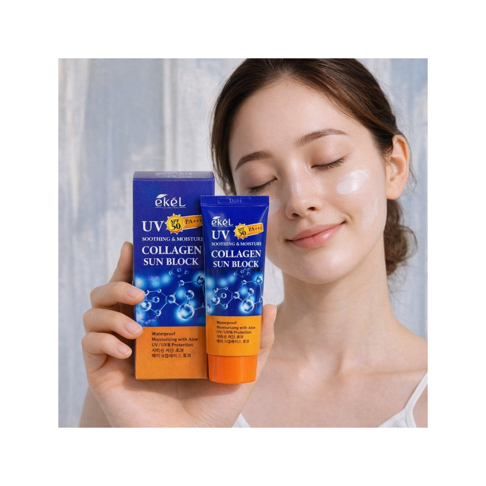 Korean Collagen SPF 50 Sunscreen Stick PA+++ - Whitening UV Protection