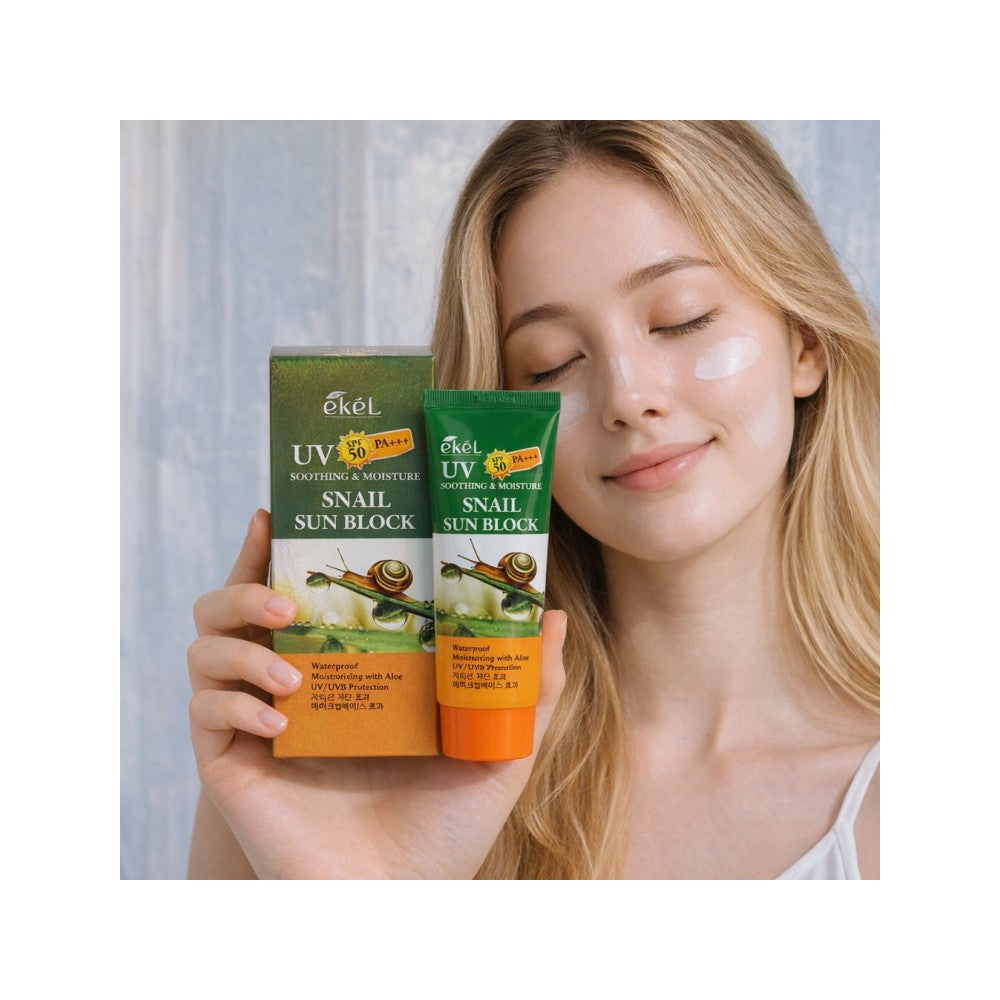 Snail SPF 50 Korean Sun Cream - PA+++ UV Protection & Whitening Stick