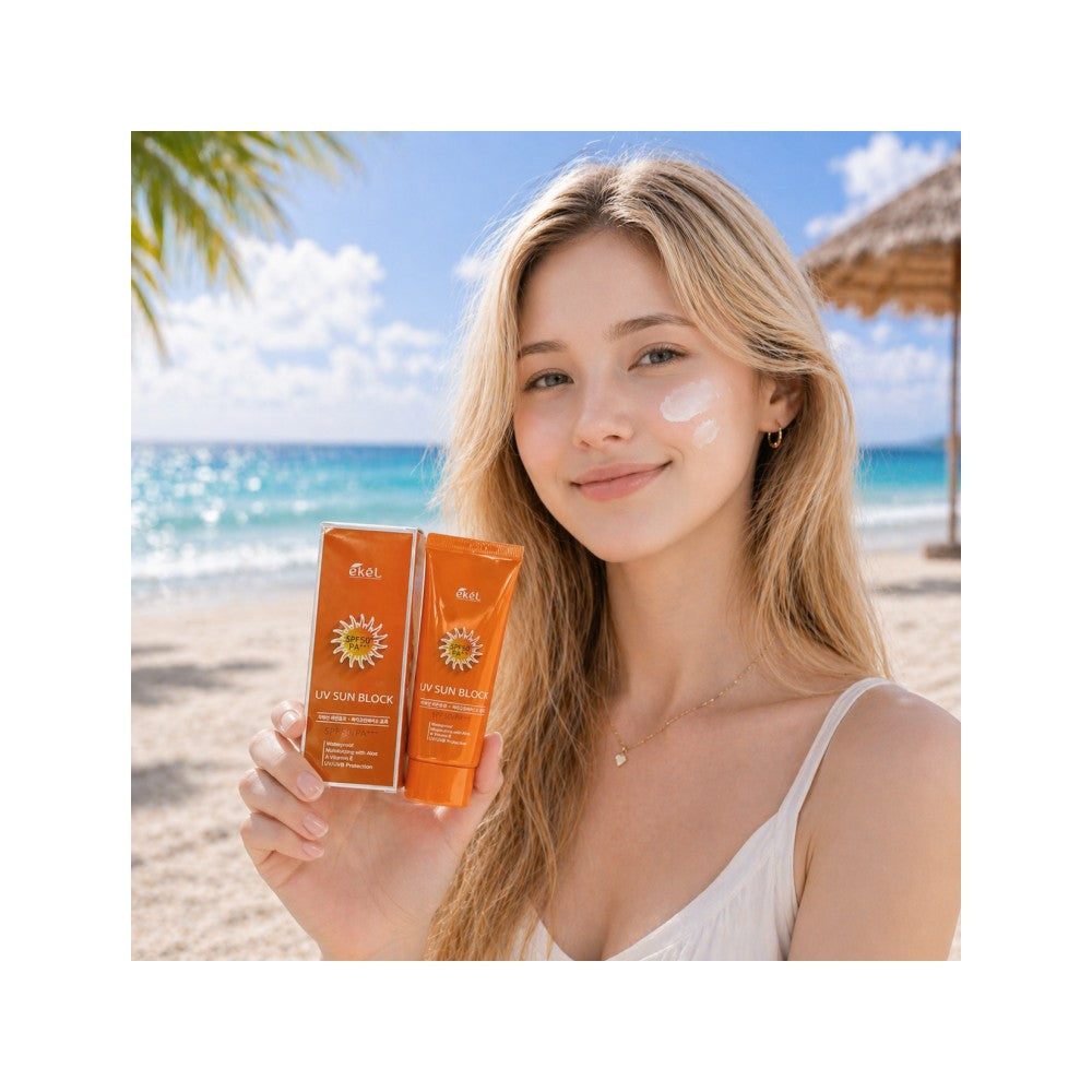 Korean SPF 50 Waterproof Sunscreen Stick - K-Beauty Whitening Sun Protection 70ml