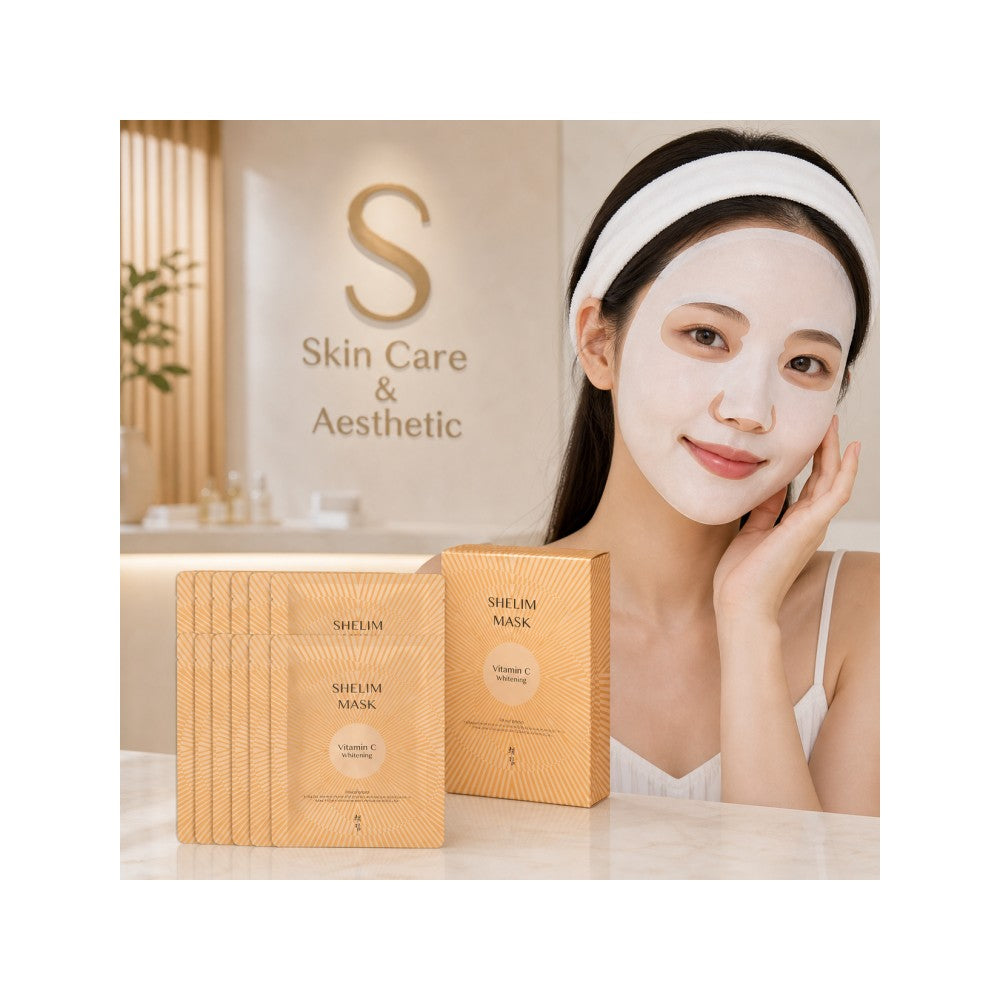 Collagen Face Mask Sheet 10-Pack | Korean Anti-Wrinkle Whitening Hydrating Cooling Masks