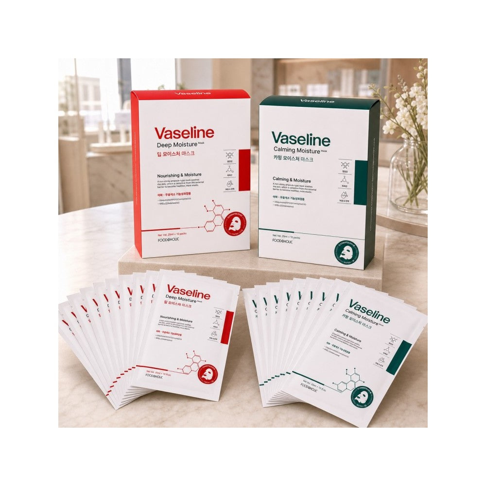 Collagen Face Mask Pack 10-Sheet Korean Anti-Wrinkle Whitening Cooling Hydrating