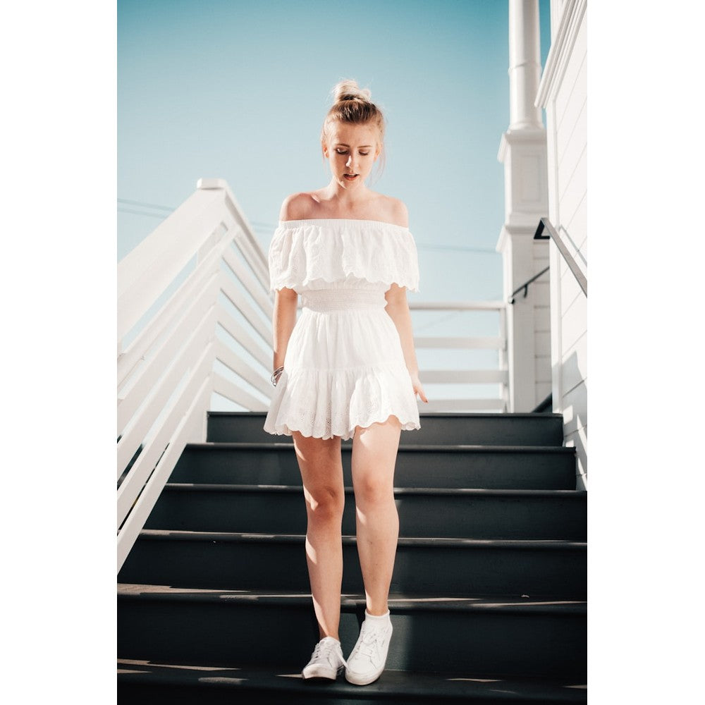 Women's Floral Print Midi Dress - Korean Fashion Style