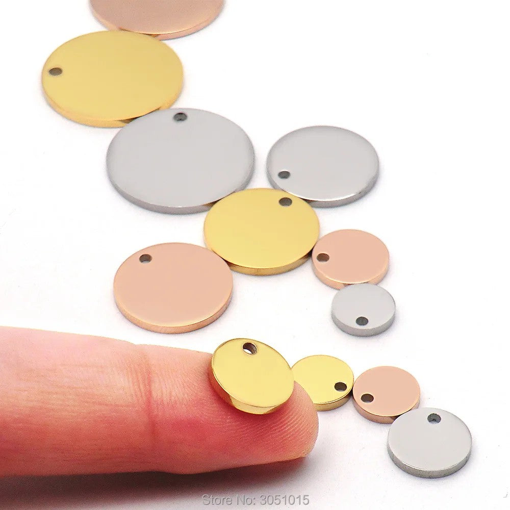 Buy Engravable Stainless Steel Pet ID Tags - 100pcs Bulk Pack