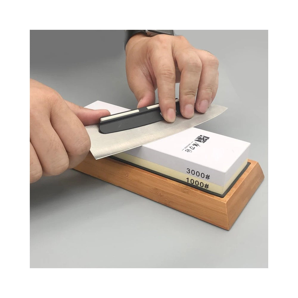 Professional Knife Sharpening Stone Whetstone with Angle Guide