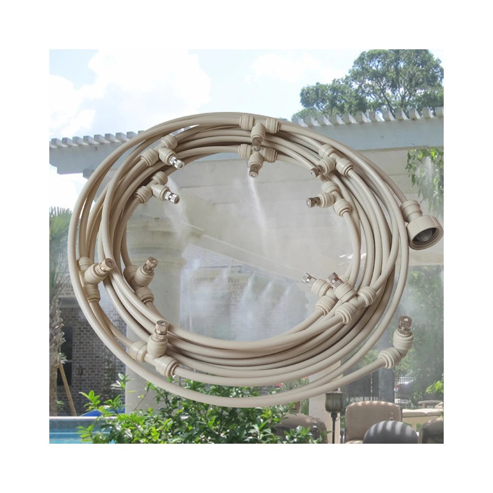Best Garden Misting System Kit - Cooling Fog Hose for Greenhouse