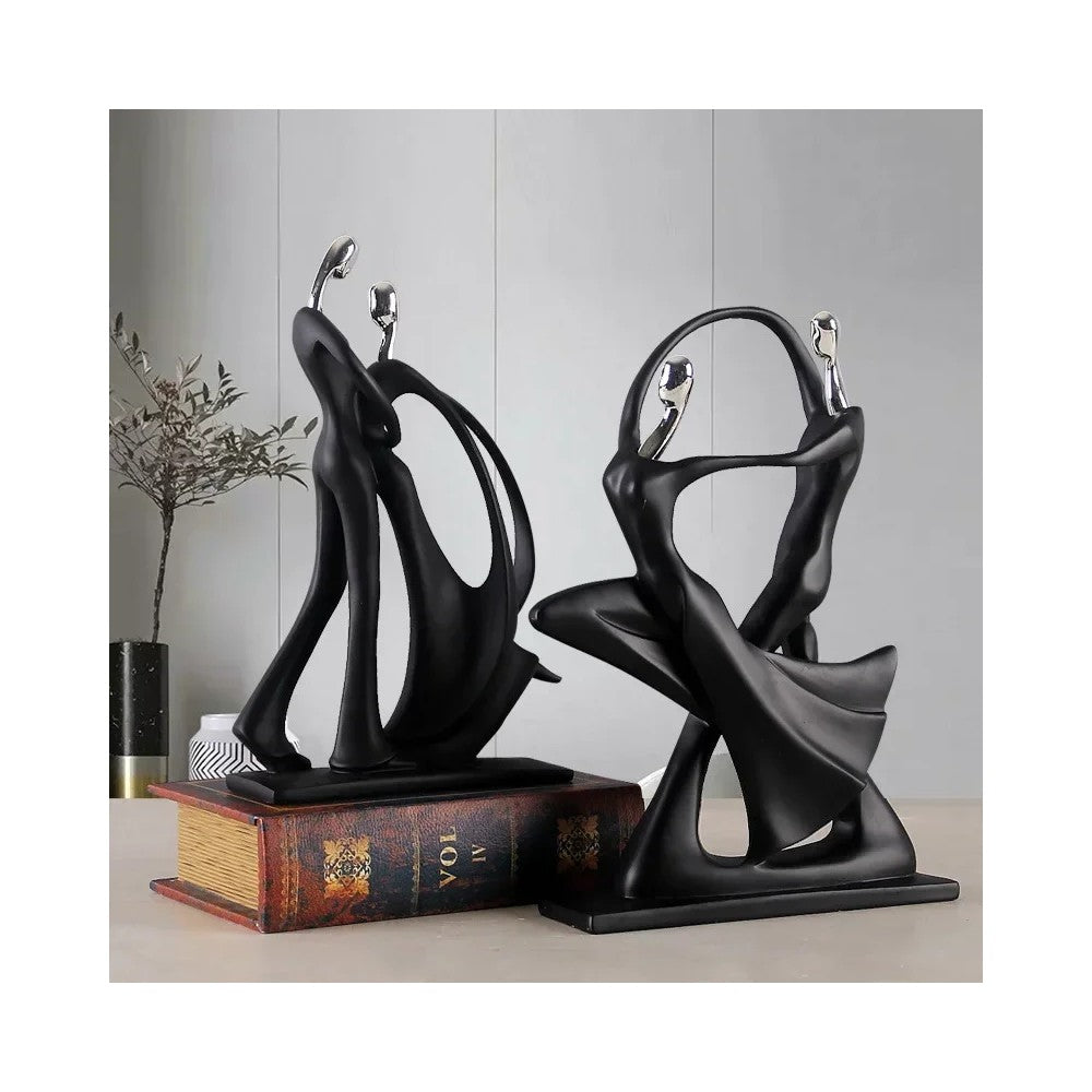Best Nordic Dancing Couple Resin Figurines Modern Home Decor