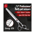 Professional Dog Grooming Scissors - 7.5 inch Thinning Shears