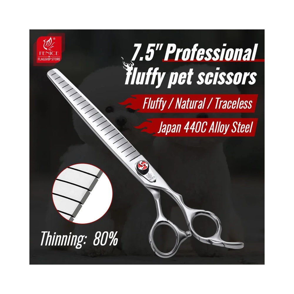 Professional Dog Grooming Scissors - 7.5 inch Thinning Shears