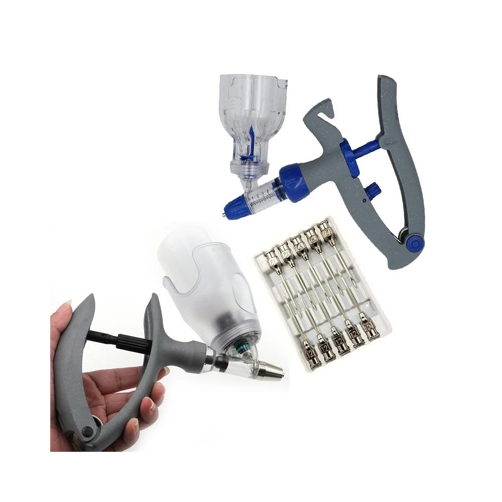 Automatic Veterinary Syringe for Livestock - Adjustable Animal Vaccine Injector