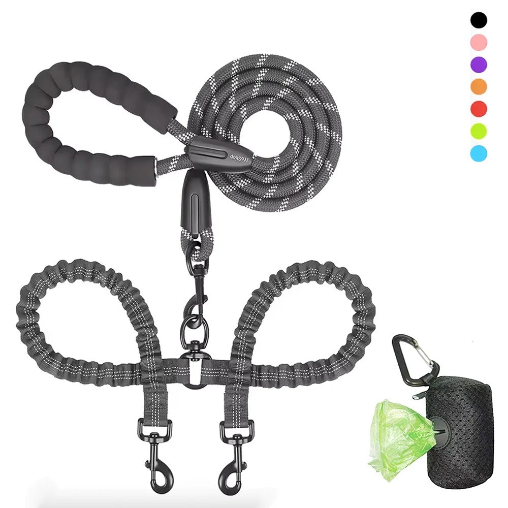 Best Dual Dog Leash Coupler - Safe Two Dog Walking Lead