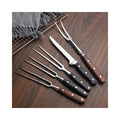 Premium Stainless Steel Barbecue Fork - Portable BBQ Grill Tool