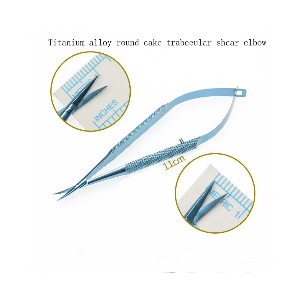 Precision Double Eyelid Surgical Scissors - Professional Grooming Tool