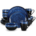 Blue Dinnerware Set 16-48 Piece Elegant Dinner Service