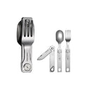 Best Portable Camping Cutlery Set - 3 in 1 Stainless Steel Utensils