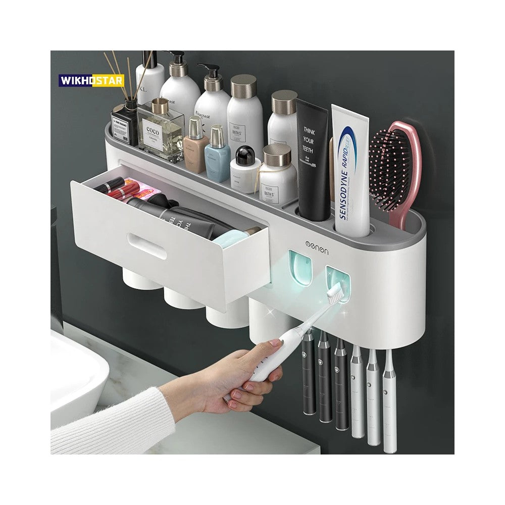 Best Magnetic Toothbrush Holder with Auto Toothpaste Dispenser