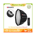 Professional Octagon Softbox Kit with Quick Release & Honeycomb Grid