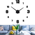 Best 3D Mirror Wall Clock - Modern DIY Home Decor Large