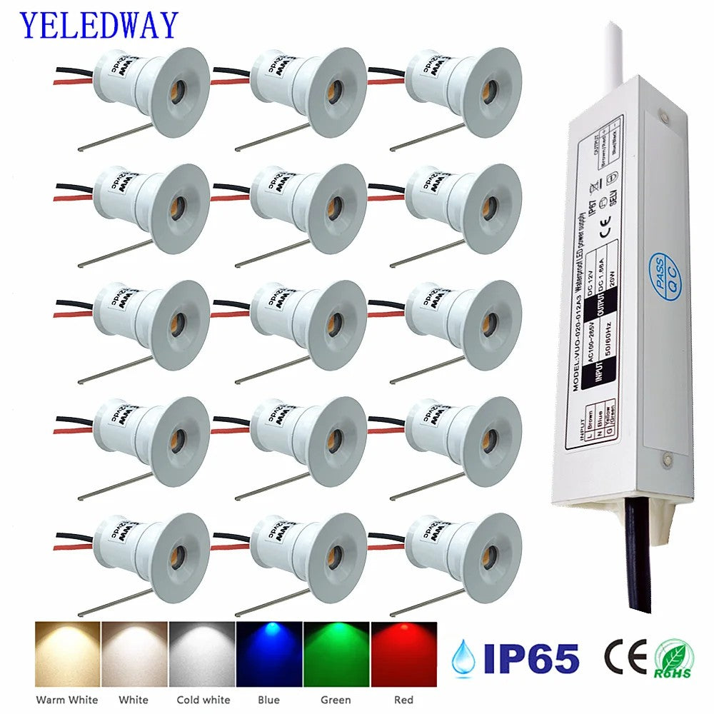 Buy Best Mini LED Recessed Downlight 12V 1W Ceiling Spotlight