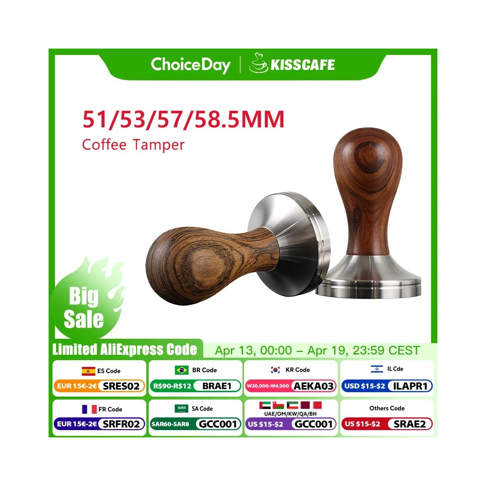 Professional Espresso Tamper - Best 51-58.5mm Stainless Steel