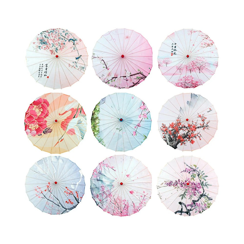 Best Traditional Chinese Oil Paper Umbrella - Authentic Silk Parasol