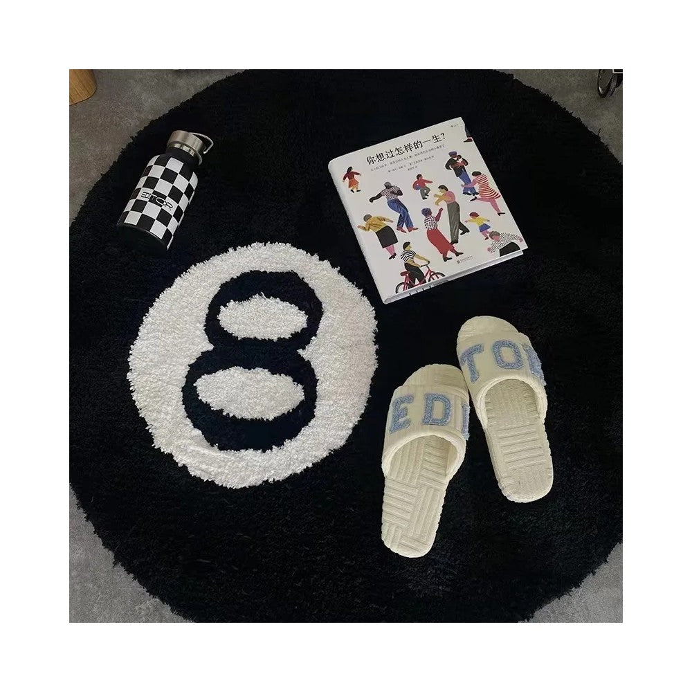 Best Halloween 8 Ball Round Rug - Spooky Home Décor