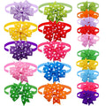 Best Small Dog Bow Tie Collar Set - 50pc Grooming Accessories