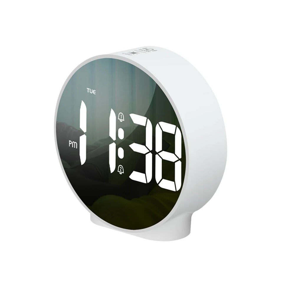 LED Digital Alarm Clock with Dual Alarms, 12/24H Display & Snooze