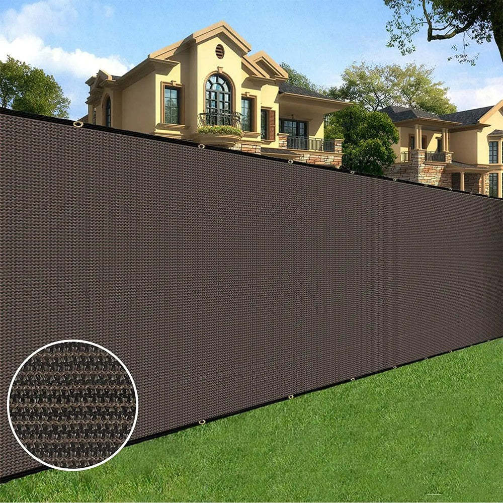 Best Privacy Fence Screen 160GSM Brown Mesh Shade Net