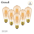Best 12V LED Light Bulb for RV - 4W Amber Filament E27